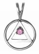 02-1 AA Sterling Silver Pendant with Birthstones